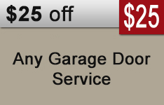 Garage Door Coupon 25% off any Service