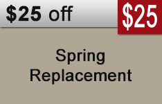 Garage Door Coupon 25% off Replacement